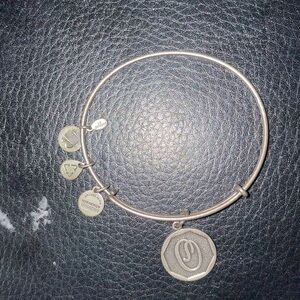 Alex Ani Charm Bangle Bracelet Letter O initial collection